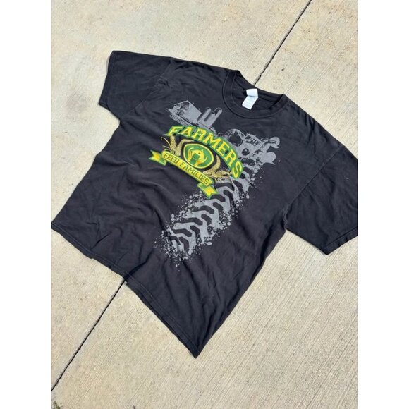 Vintage Farmers Feed Families John Deer Graphic T shirt Faded 90’s - Picture 3 of 6